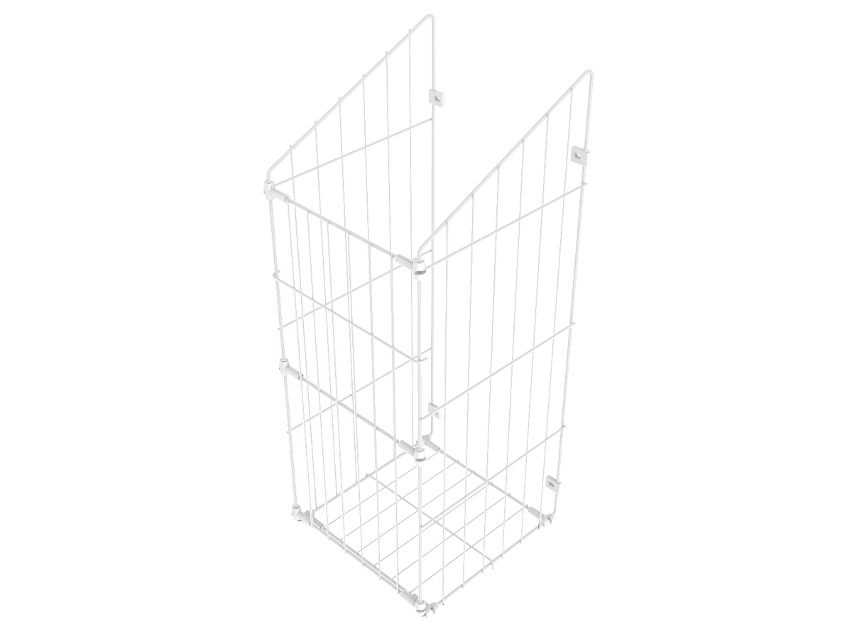Folding laundry basket 60cm - White