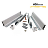 Soft-Close Drawer System, LOW, H: 68mm, Silver 600mm