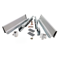 Soft-Close Drawer System, LOW, H: 68mm, Silver 450mm