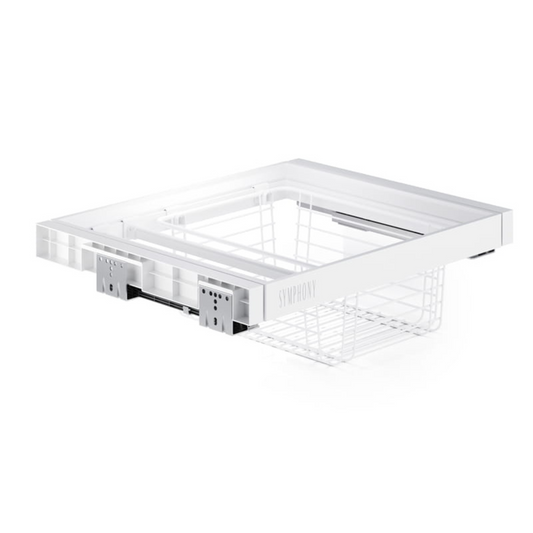 Trouser Hanger + Basket 600 SYMPHONY - White