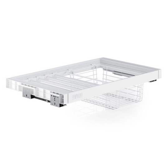 Trouser Hanger + Basket 800 SYMPHONY - White