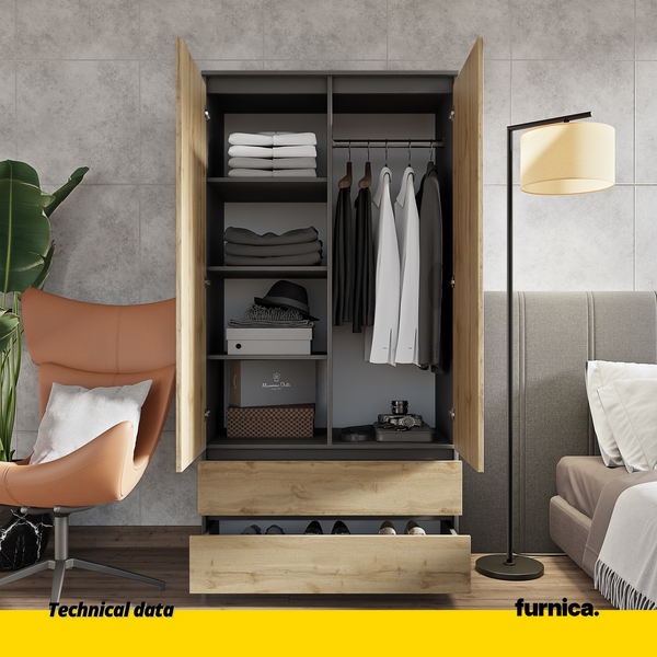 Sliding door wardrobe 140cm wide deals
