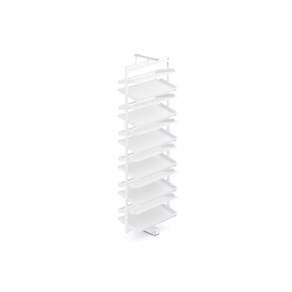 Rotary Shoe Basket (12 shelves) - White