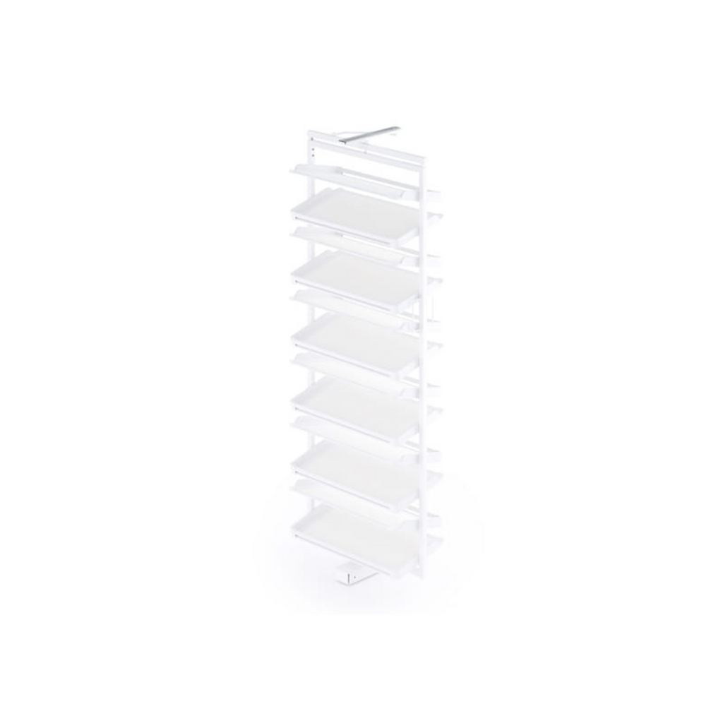 Rotary Shoe Basket (12 shelves) - White