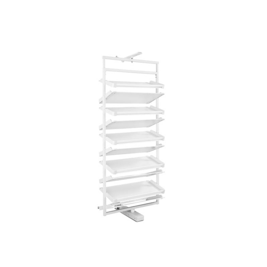 Rotary Shoe Basket (12 shelves) - White
