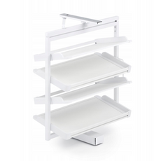 Rotary Shoe Basket (4 shelves) - Antracite