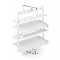 Rotary shoe basket (4 shelves) - Antracite