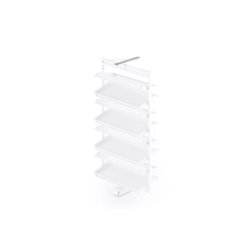 Rotary Shoe Basket (8 shelves) - White