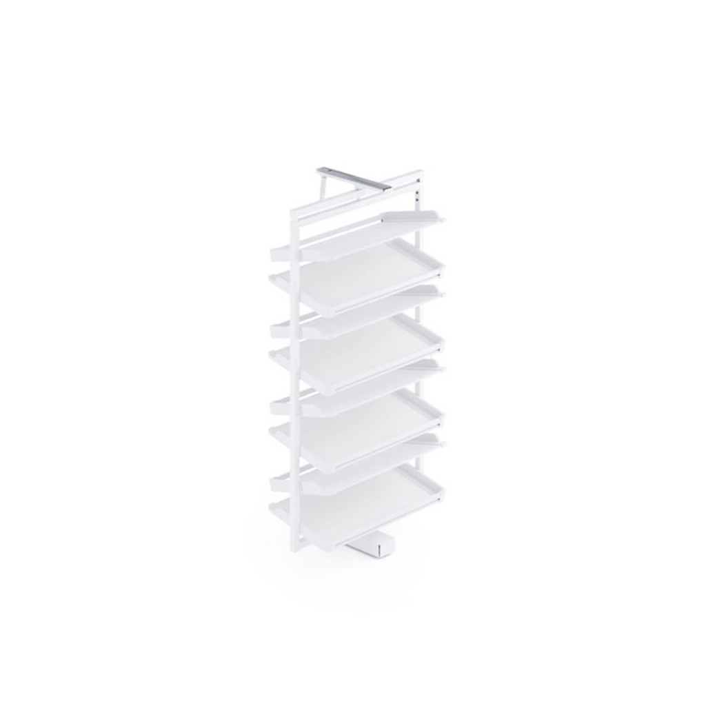 Rotary Shoe Basket (8 shelves) - White