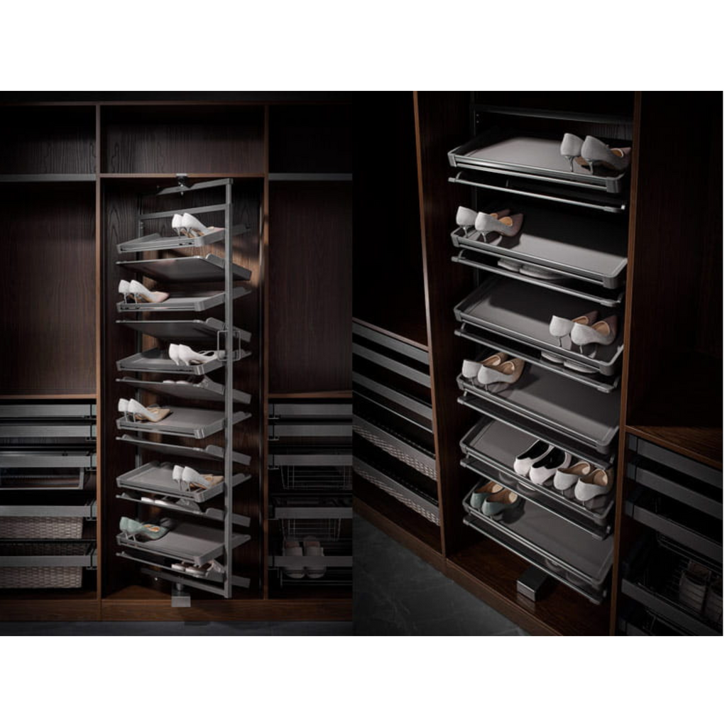 Rotary Shoe Basket (8 shelves) - Antracite