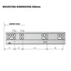 Soft-Close Concealed Undermount Drawer Runners, Full Extension - 250mm