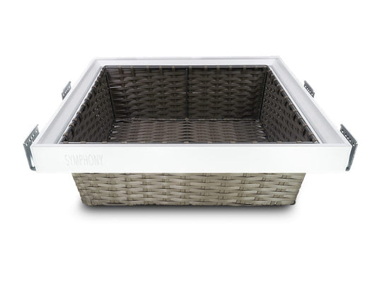 Rattan Basket 900 SYMPHONY - White