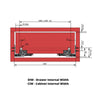 Soft-Close Concealed Undermount Drawer Runners, Full Extension - 600mm