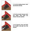 Soft-Close Concealed Undermount Drawer Runners, Full Extension - 600mm