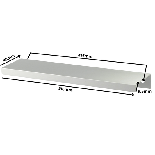 Edge Grip Round Profile Handle 416mm (436mm total length) - Electropoler