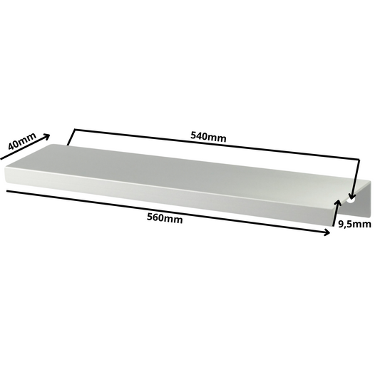 Edge Grip Round Profile Handle 540mm (560mm total length) - Electropoler