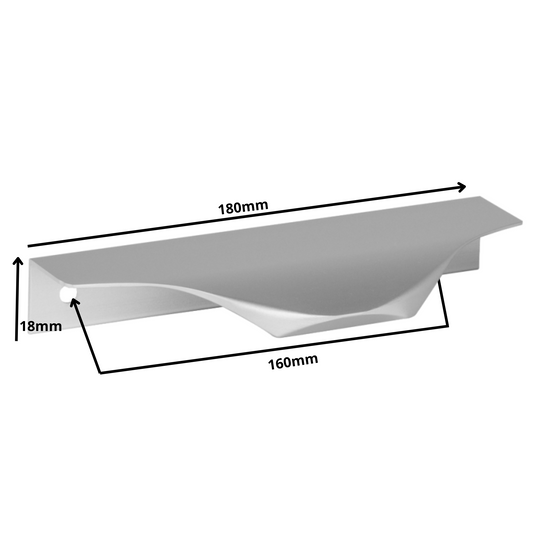 Edge Grip Round Profile Handle 160mm (180mm total length) - Electropoler