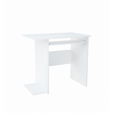 BILLY - Computer Desk with Keyboard Tray - White Matt H74cm W80cm D50cm