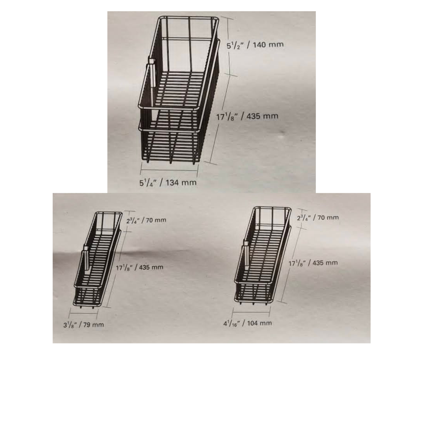 Elfa Door and Wall Basket System - Large