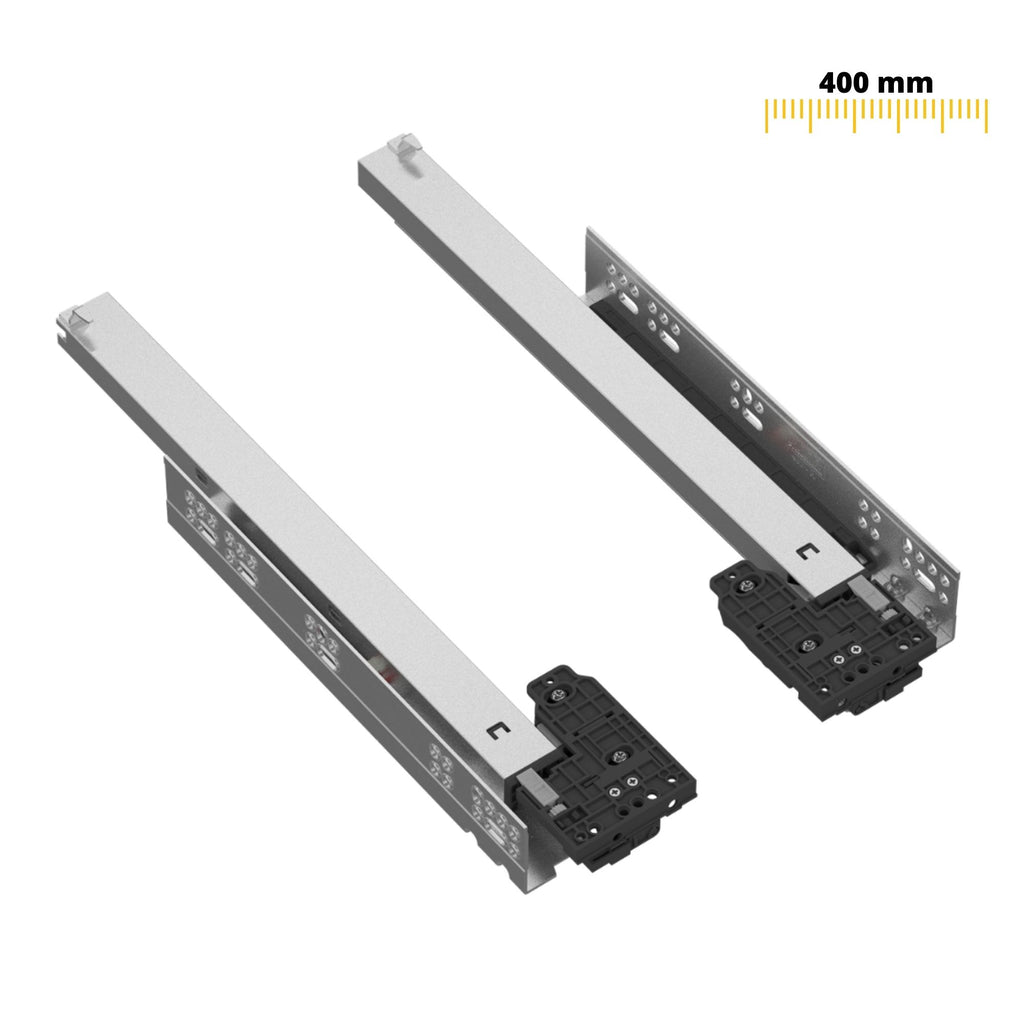 Set of Soft-Close Concealed Undermount Slides, Full Extension
