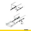Soft-Close Concealed Undermount Drawer Runners ECO - 450mm