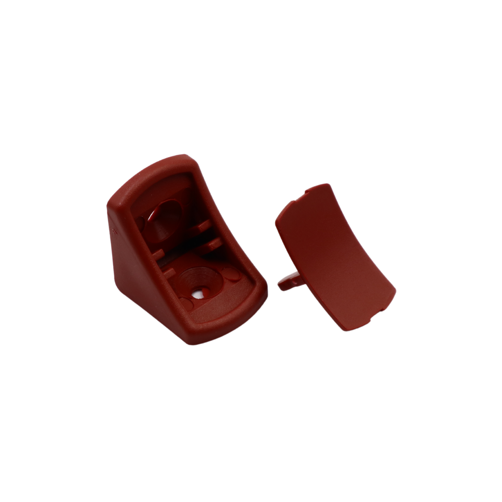Rounded Plastic Cabinet Connector with Separate Cover