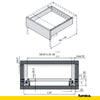 Soft-Close Concealed Undermount Drawer Runners ECO - 550mm