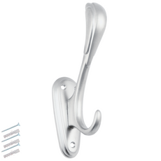 Double Hat & Coat Hook - 160mm - Chrome