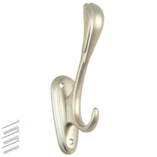 Double Hat & Coat Hook - 160mm - Satin
