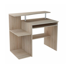 MARIO - Computer Desk with Keyboard Tray - Sonoma Oak H91cm W100cm D58cm