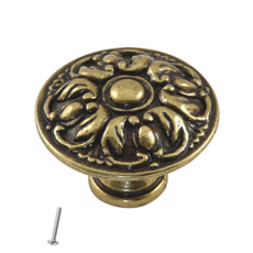 Vintage Cabinet Knob - Ø29mm - Antique Brass