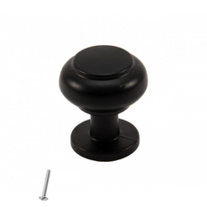 Vintage Cabinet Knob - Ø28mm - Black