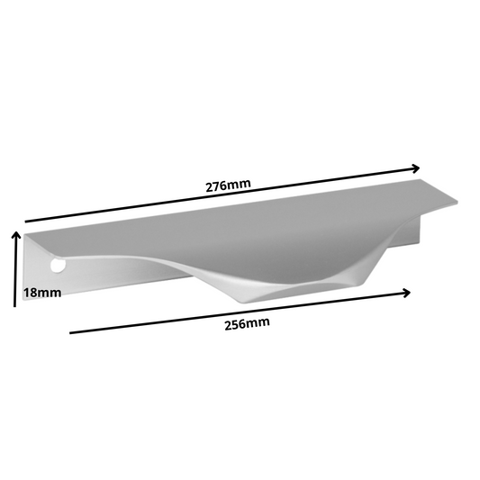 Edge Grip Round Profile Handle 256mm (276mm total length) - Electropoler