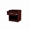 JULIA - Bedside Table - Nightstand with 1 Drawer - Wenge H45cm W39cm D35cm