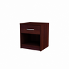 JULIA - Bedside Table - Nightstand with 1 Drawer - Wenge H45cm W39cm D35cm