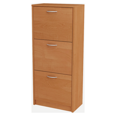 JULIA - Shoe Cabinet - 3 Tier Storage - Alder H116cm W50cm D28cm