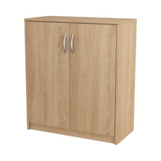 JULIA - Base Cabinet with Shelves - 2 Doors - Sonoma Oak H85cm W74cm D35cm