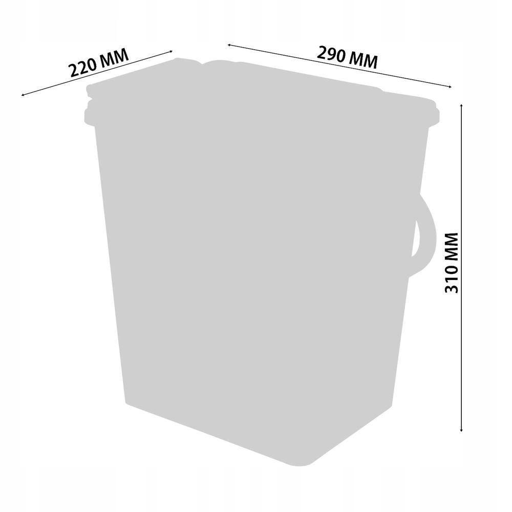 Pull-Out Kitchen Waste Bin Soft-Close 2 x 10L  with Colour Plates-  400mm Cabinet