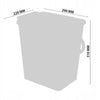 Pull-Out Kitchen Waste Bin Soft-Close 2 x 10L  with Colour Plates-  400mm Cabinet