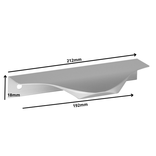 Edge Grip Round Profile Handle 192mm (212mm total length) - Electropoler