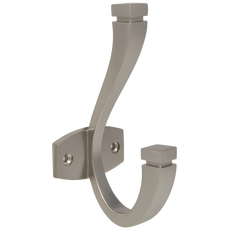 Double Hat & Coat Hook - 128mm - Satin