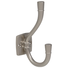 Double Hat & Coat Hook - 115mm - Satin