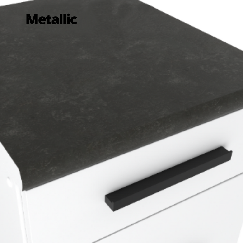 RENO - Kitchen Set - Wotan Oak / Anthracite  with Worktop - 8 Units - 260 cm