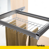 Pull Out Trouser Hanger 2 for 60 cm Cabinet Soft-Close - Single Shelf - Grey