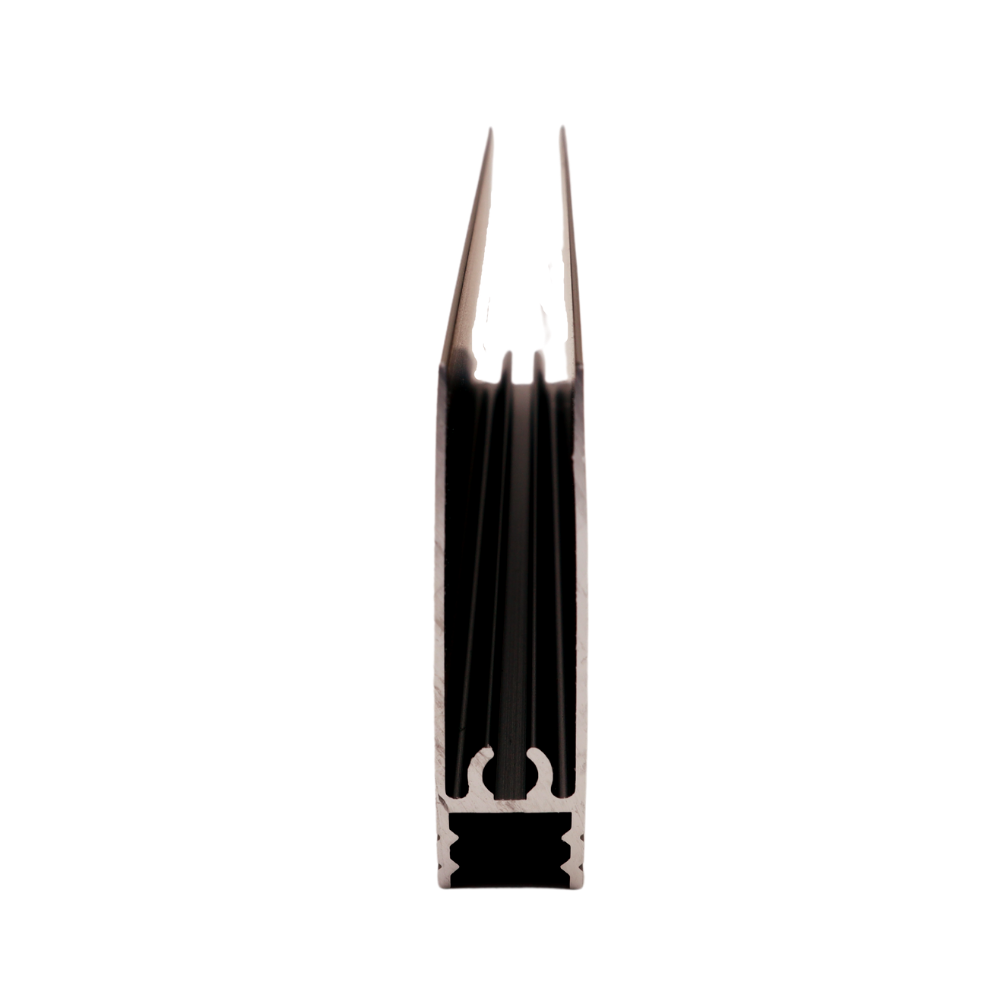 10mm Bottom Horizontal Aluminum Profile 560cm - Cognac Anodized
