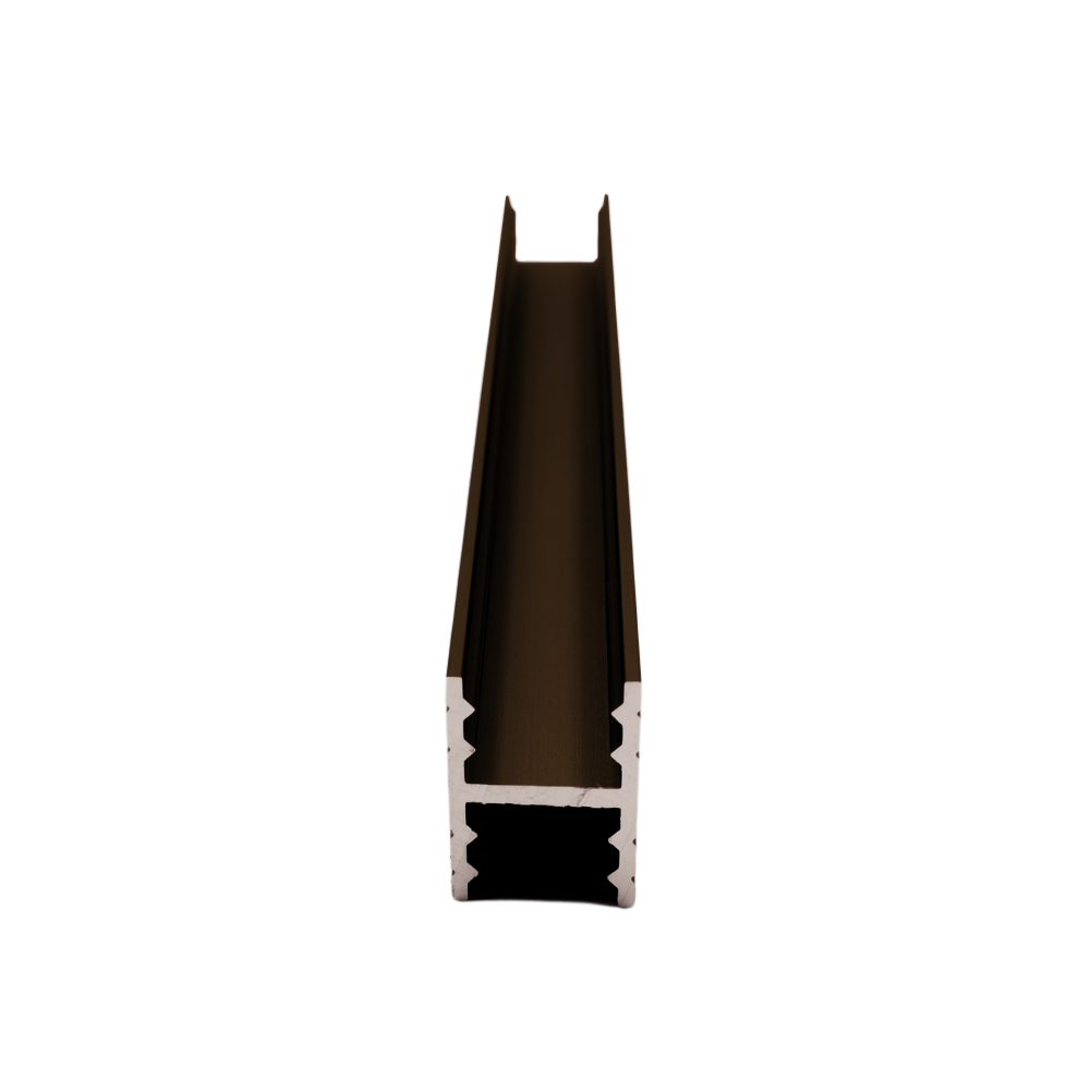 10mm H-Bar Connecting Horizontal Aluminum Profile 560cm - Cognac Anodized