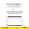 Pull Out Trouser Hanger 2 for 60 cm Cabinet Soft-Close - Single Shelf - Grey