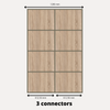 2x Sliding Wardrobe Doors - H: up to 2750mm W: 1200mm - MFC