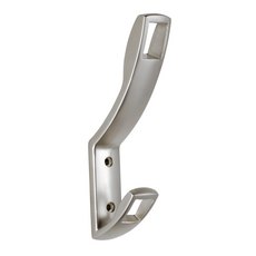 Double modern hanger hook - Vertical - Chrome