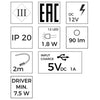 2 Bedroom LED Lamps with USB + Power Supply (F02)